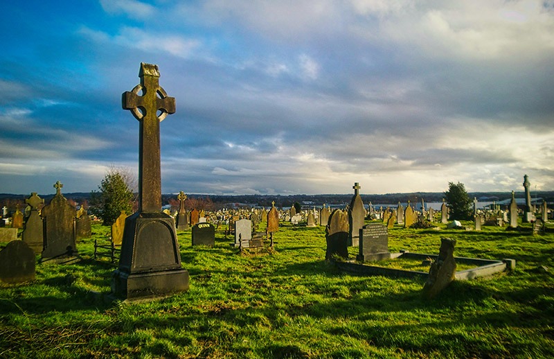 Der Milltown Friedhof in,West-Belfast, Nordirland