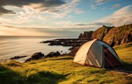 Camping in Donegal, Irland